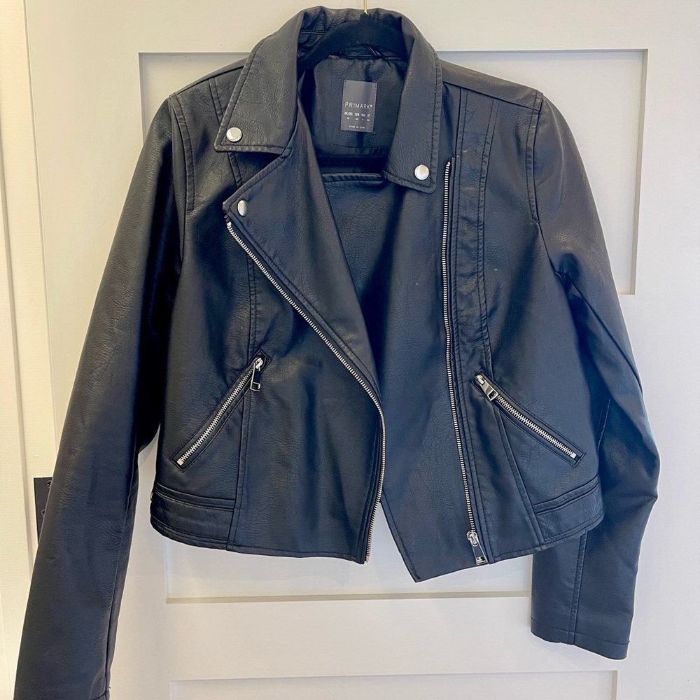 Faux Leather Motorcycle Jacket